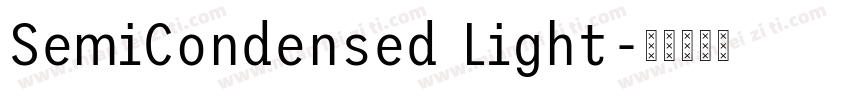 SemiCondensed Light字体转换